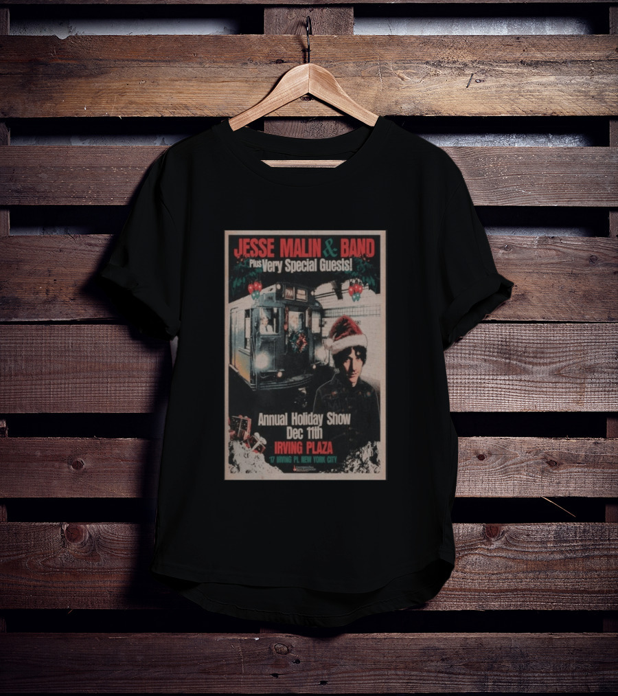 Jesse Malin & Band Special Guests Annual Holiday Show Dec 11th Irving Plaza New York City T-Shirt