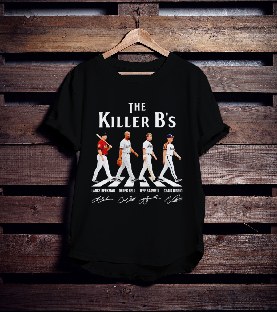 The Killer B's Lance Berkman Derek Bell Jeff Bagwell Craig Biggio Houston Astros Legends T-Shirt