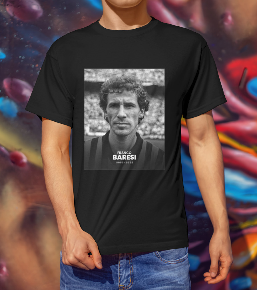 Franco Baresi 1960 2026 Football Legend T-Shirt