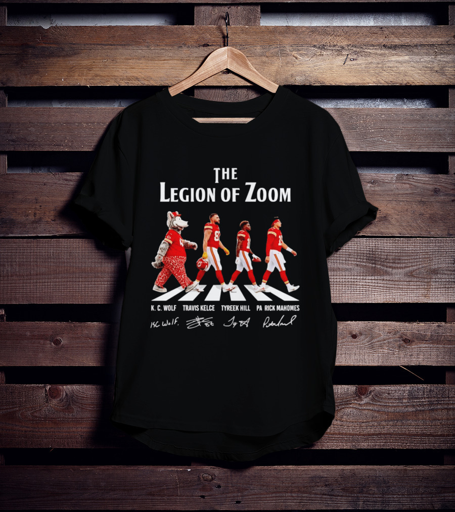 The Legion Of Zoom Kc Wolf Travis Kelce Tyreek Hill Patrick Mahomes T-Shirt