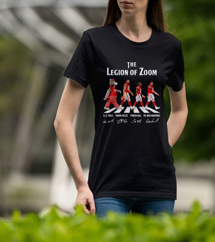 The Legion Of Zoom Kc Wolf Travis Kelce Tyreek Hill Patrick Mahomes T-Shirt