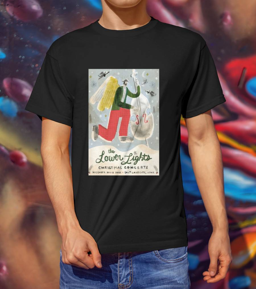 The Lower Lights Christmas Concerts December 10 11 12 2026 Salt Lake City Utah Angel T-Shirt