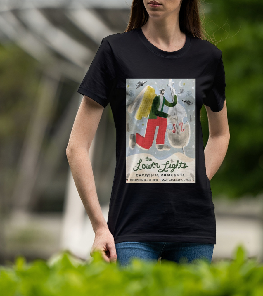 The Lower Lights Christmas Concerts December 10 11 12 2026 Salt Lake City Utah Angel T-Shirt