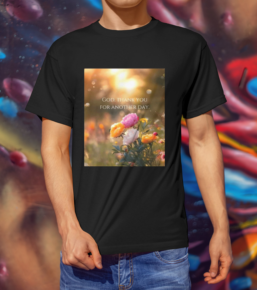God Thank You For Another Day Flower Sunrise T-Shirt