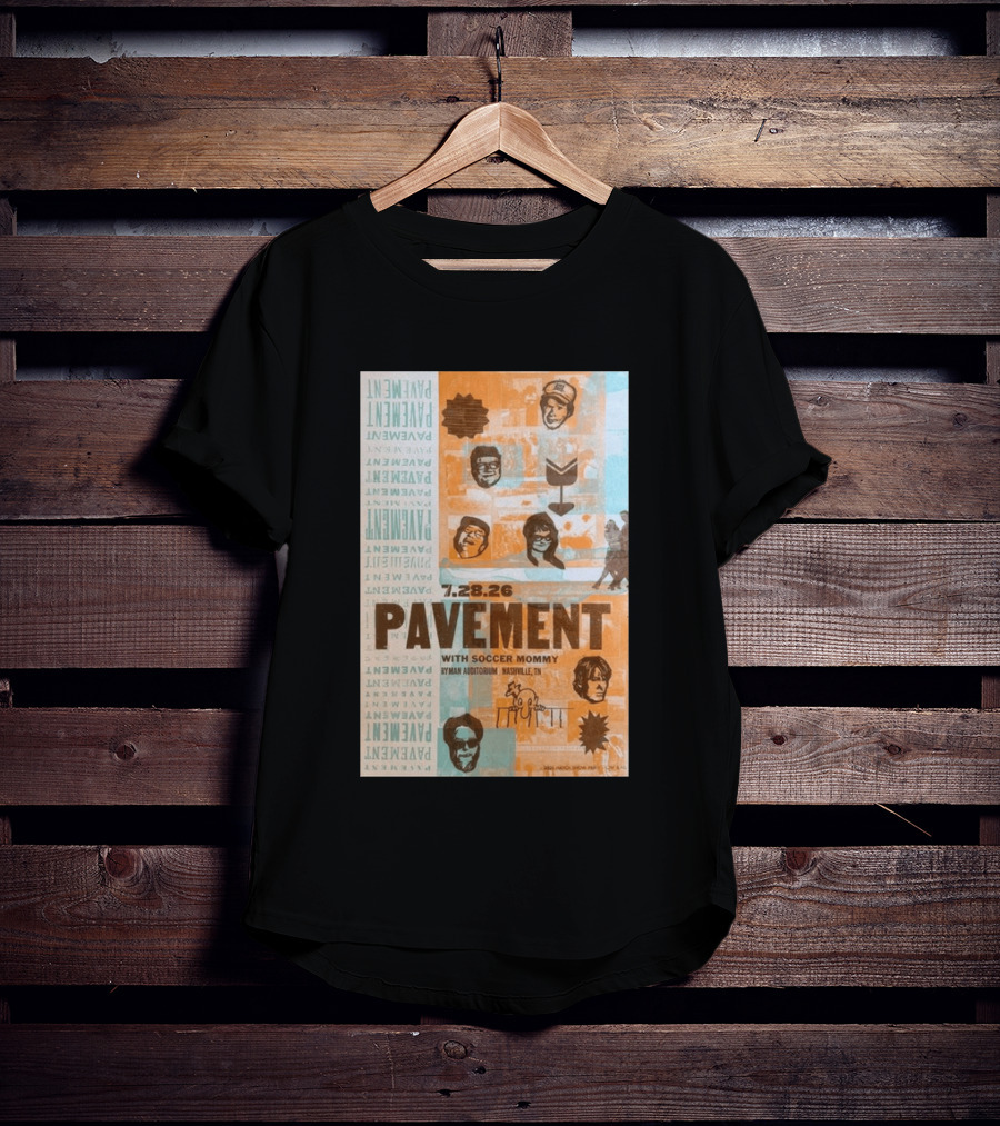 Pavement With Soccer Mommy Ryman Auditorium Nashville July 28 2026 T-Shirt