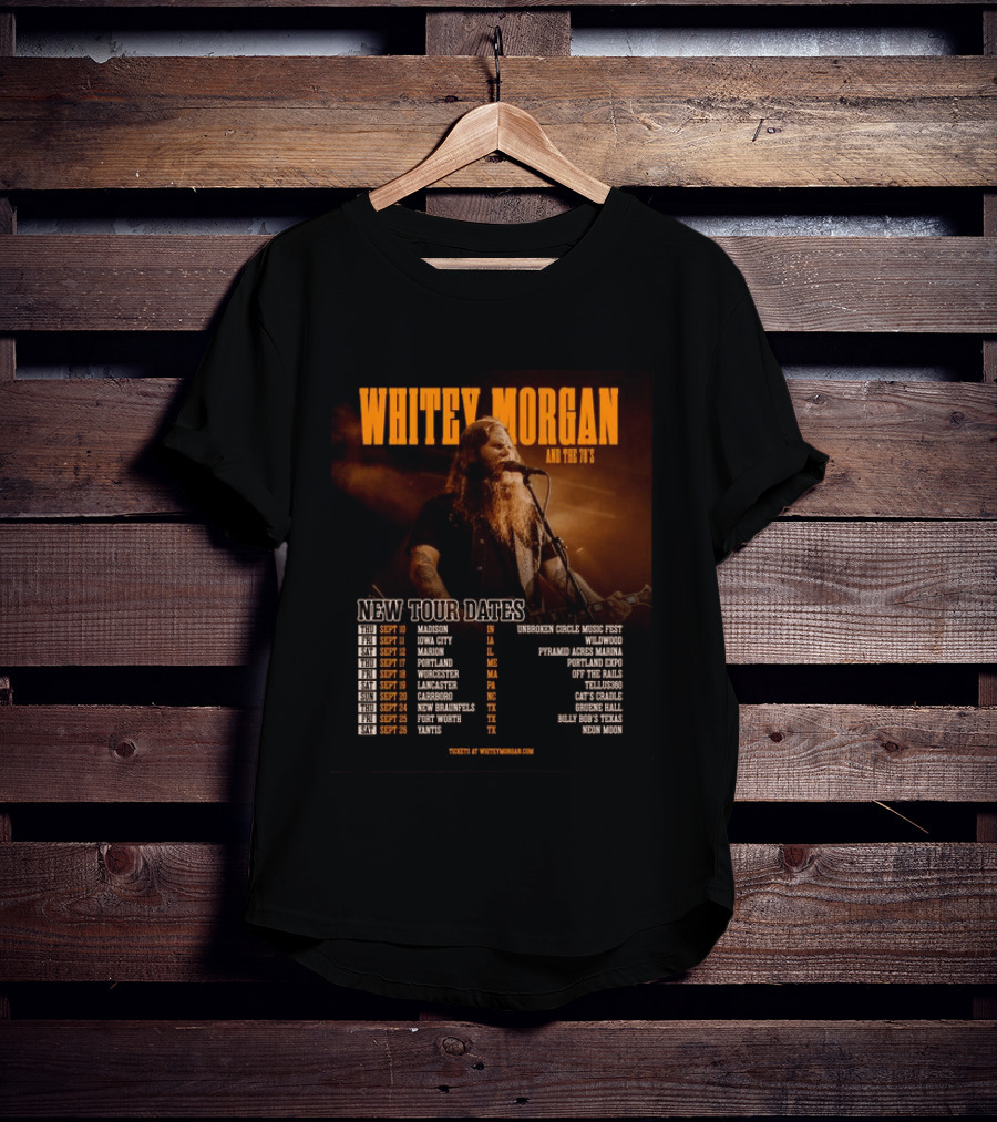 Whitey Morgan And The 78's New Tour Dates 2026 Concert Schedule T-Shirt