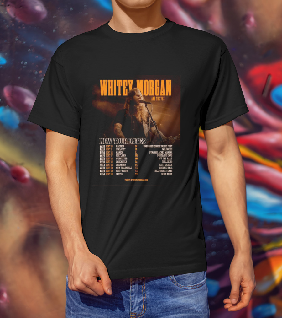 Whitey Morgan And The 78's New Tour Dates 2026 Concert Schedule T-Shirt