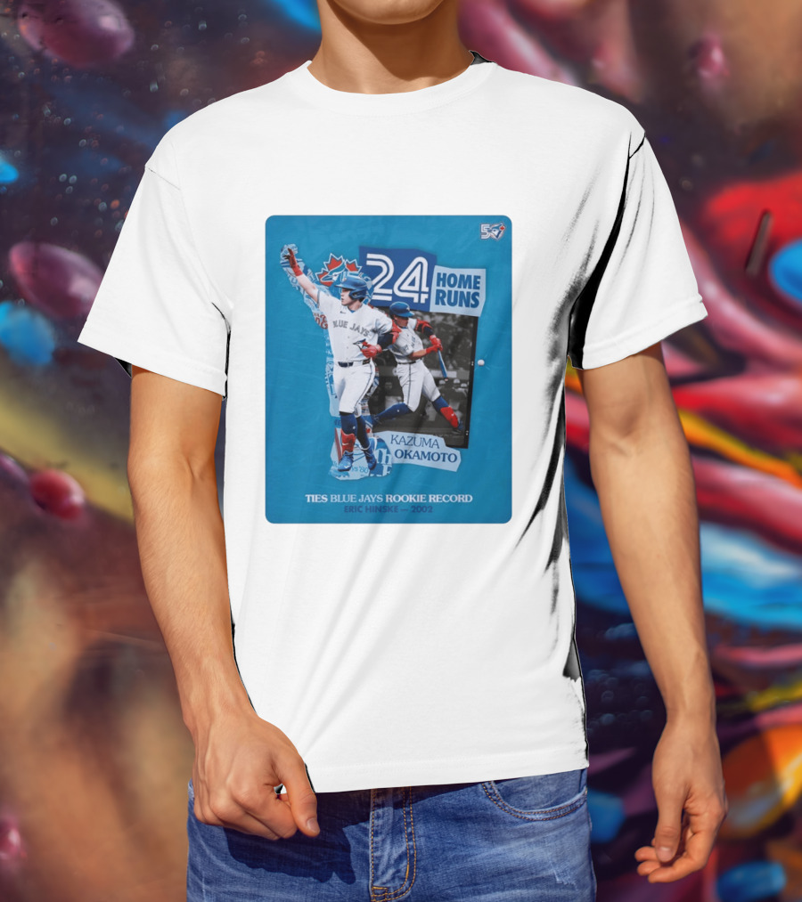 Kazuma Okamoto 24 Home Runs Ties Blue Jays Rookie Record Eric Hinske 2002 T-Shirt