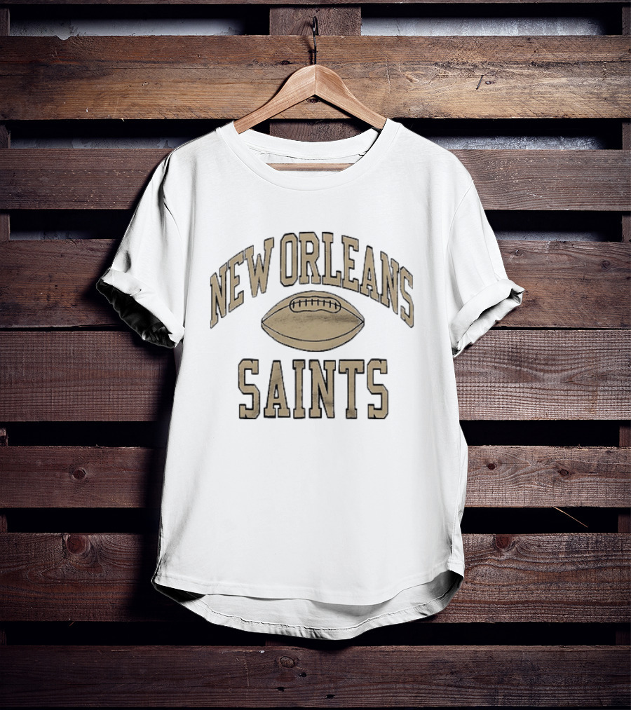 New Orleans Saints Distressed Football Team Fan T-Shirt