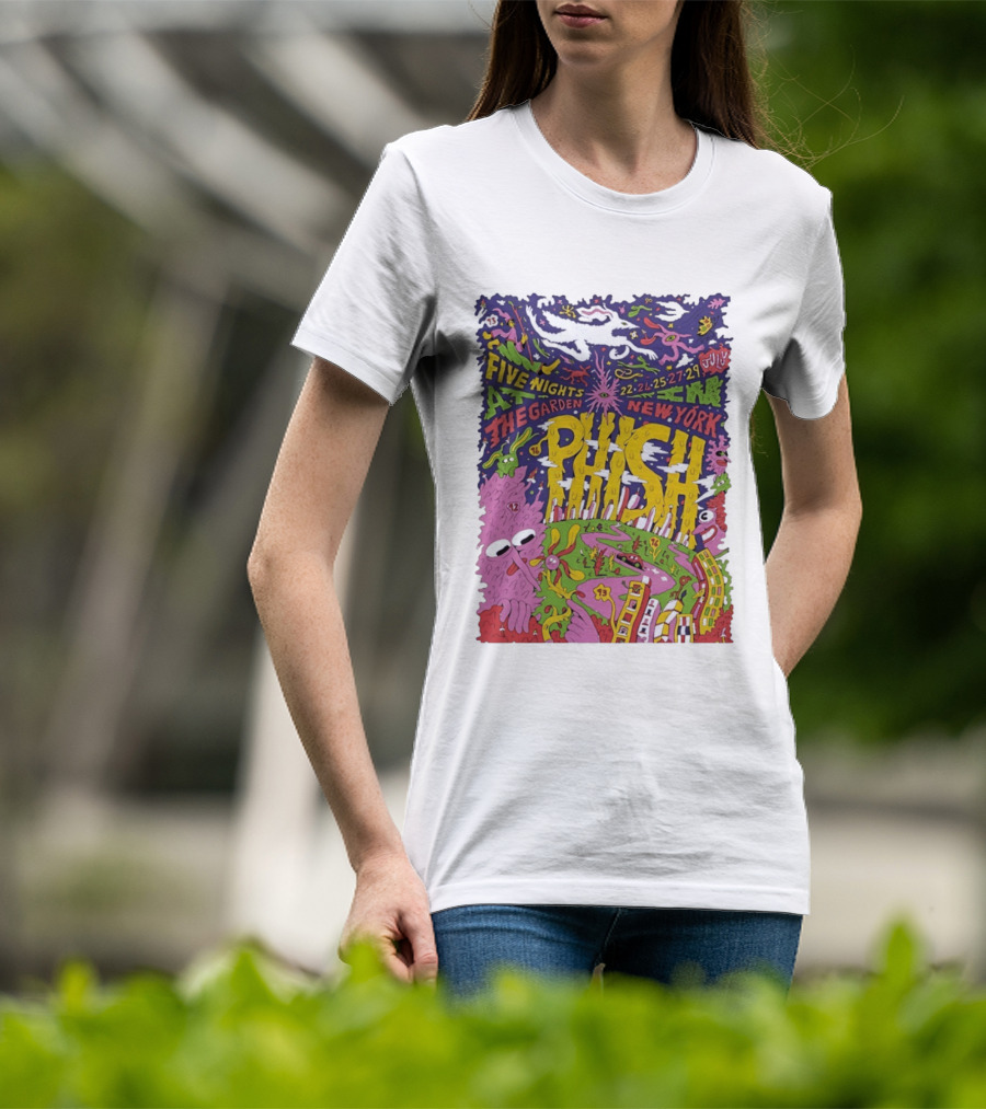 Phish Five Nights At The Garden New York July 2023 Concert T-Shirt