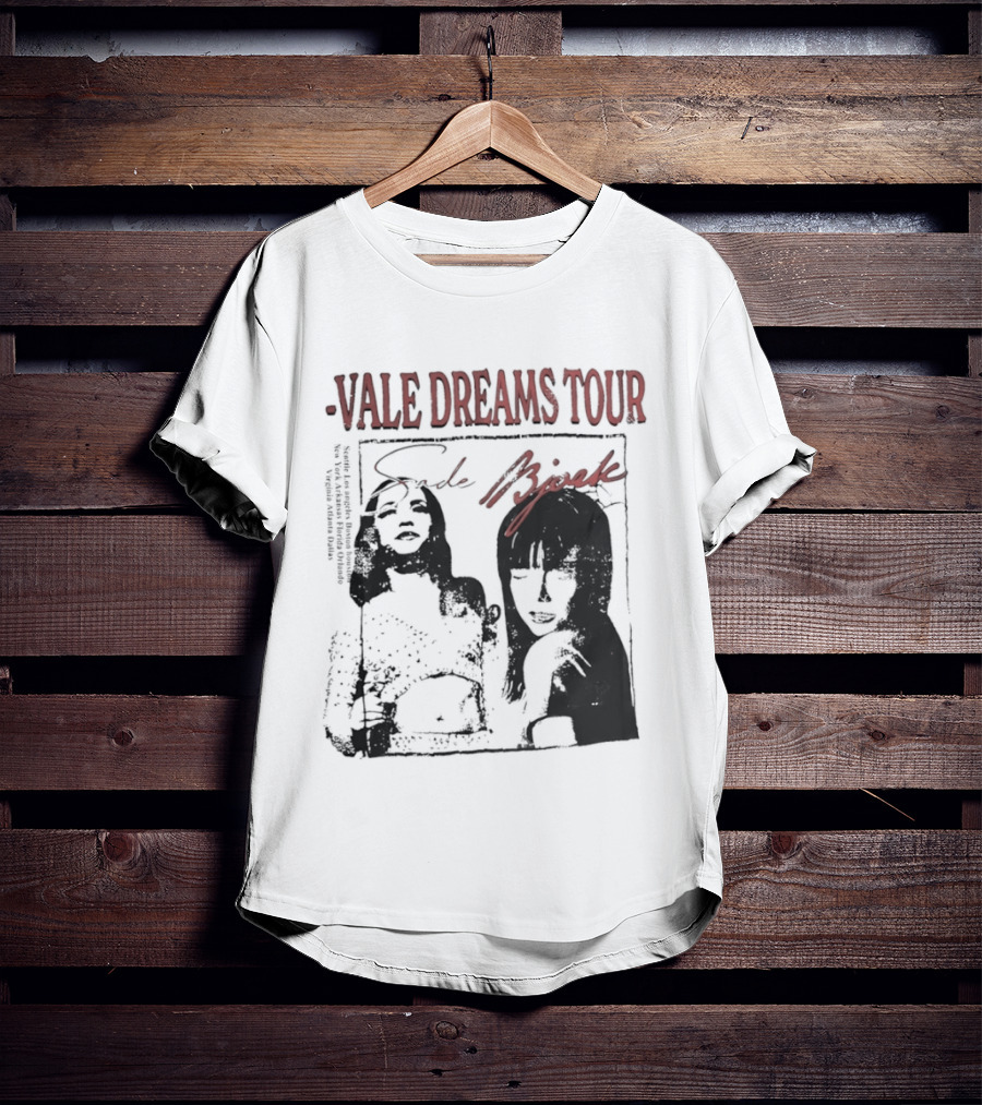 Vale Dreams Tour Sade Bjork 90s T-Shirt