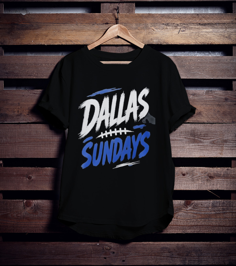 Dallas Sundays Football Brushstroke T-Shirt