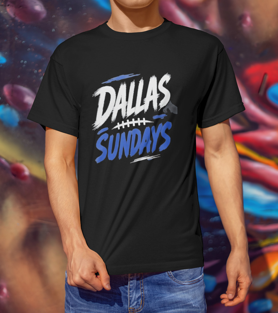 Dallas Sundays Football Brushstroke T-Shirt