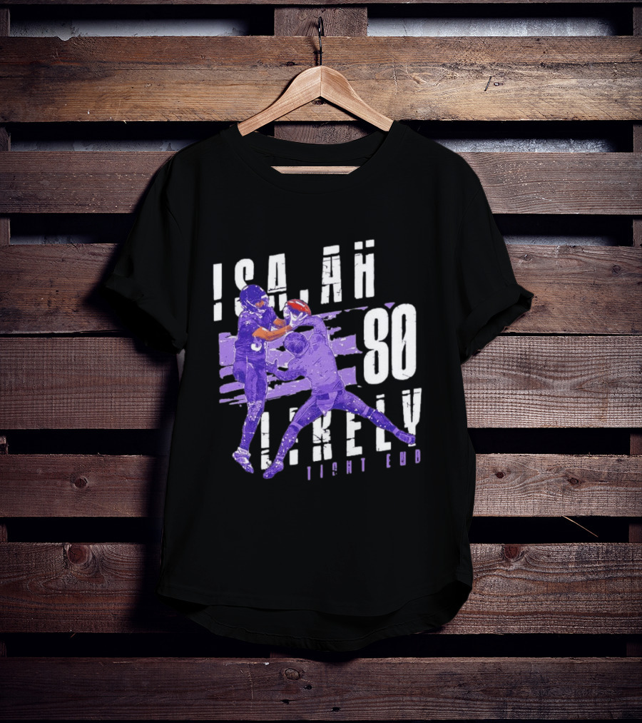 Baltimore Ravens Isaiah Likely 80 Tight End Football Player T-Shirt