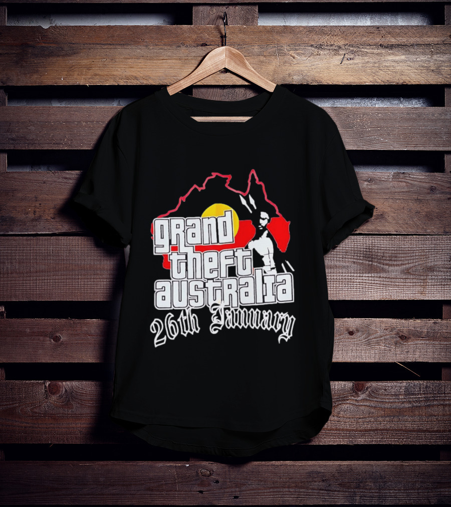 Grand Theft Australia 26th January Map Australian T-Shirt