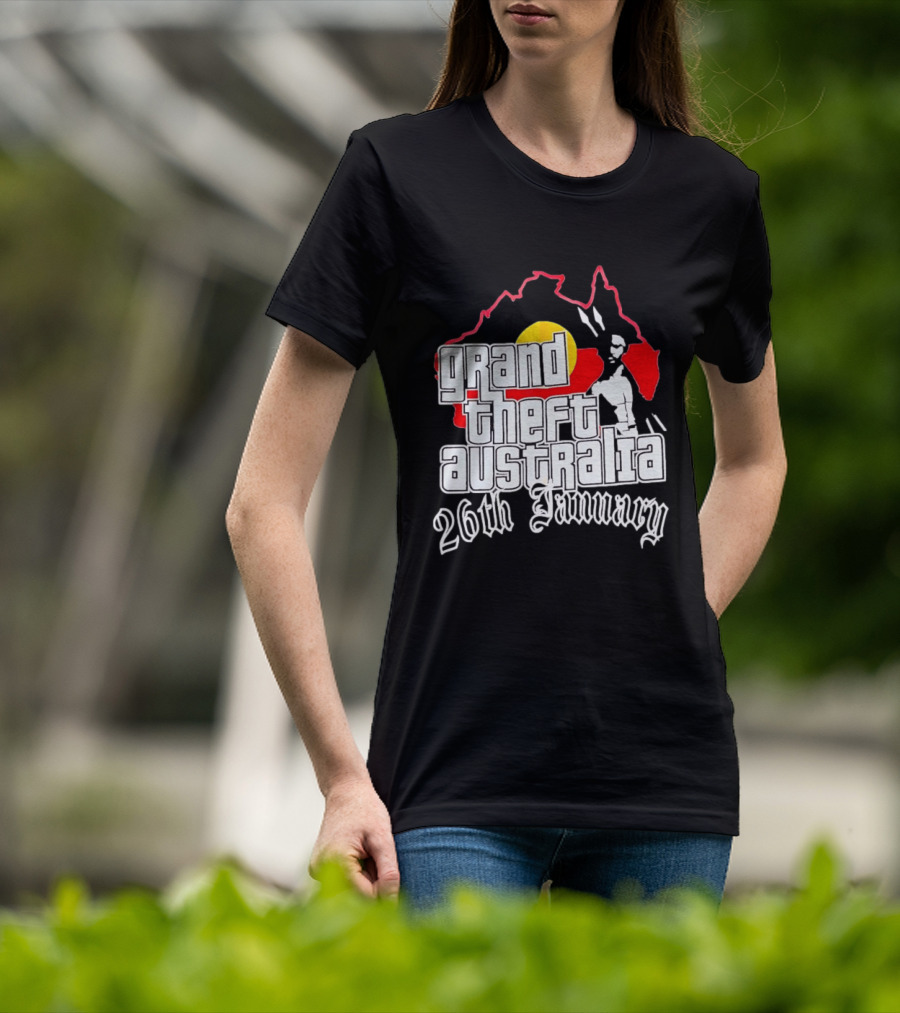 Grand Theft Australia 26th January Map Australian T-Shirt
