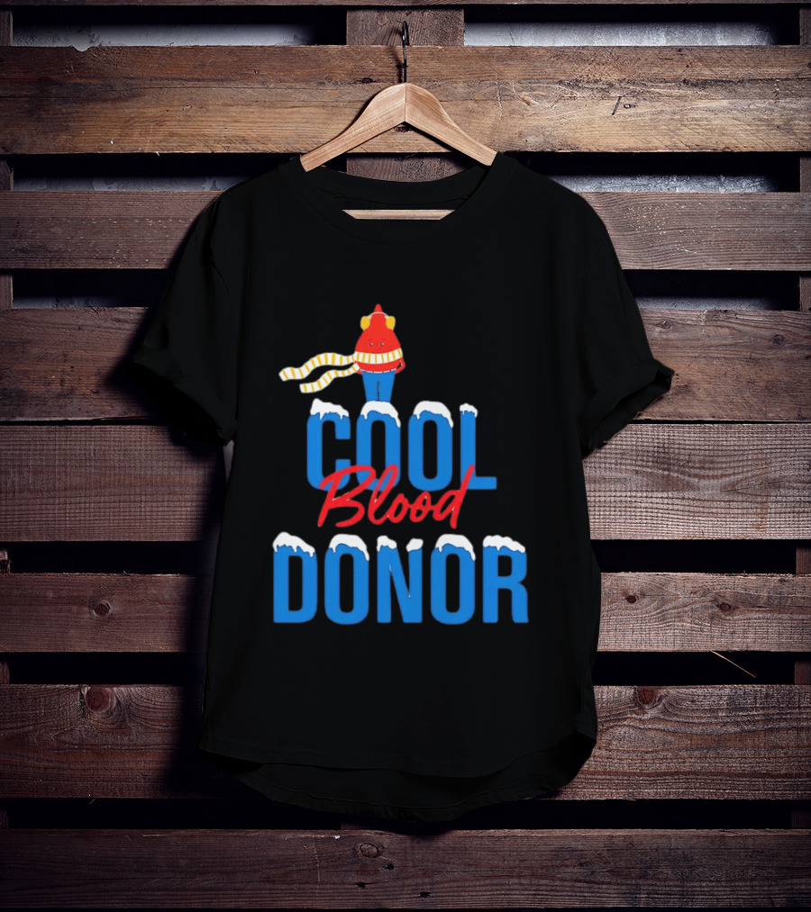 Cool Blood Donor Winter T-Shirt