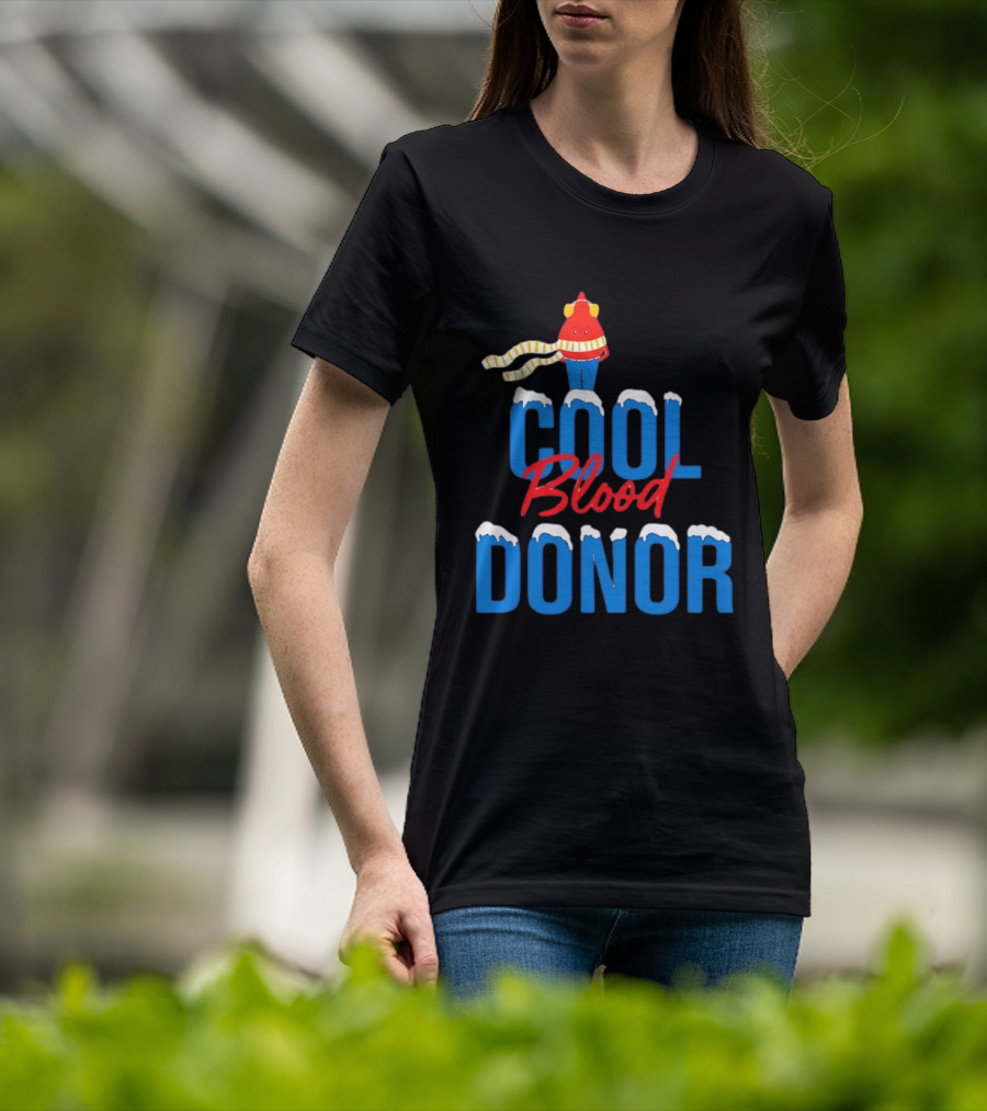 Cool Blood Donor Winter T-Shirt