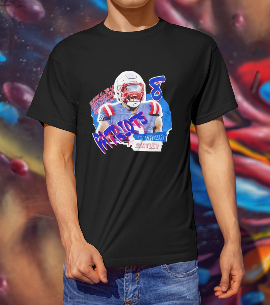 Patriots Ja'whaun Bentley New England 8 Football Superstars T-Shirt