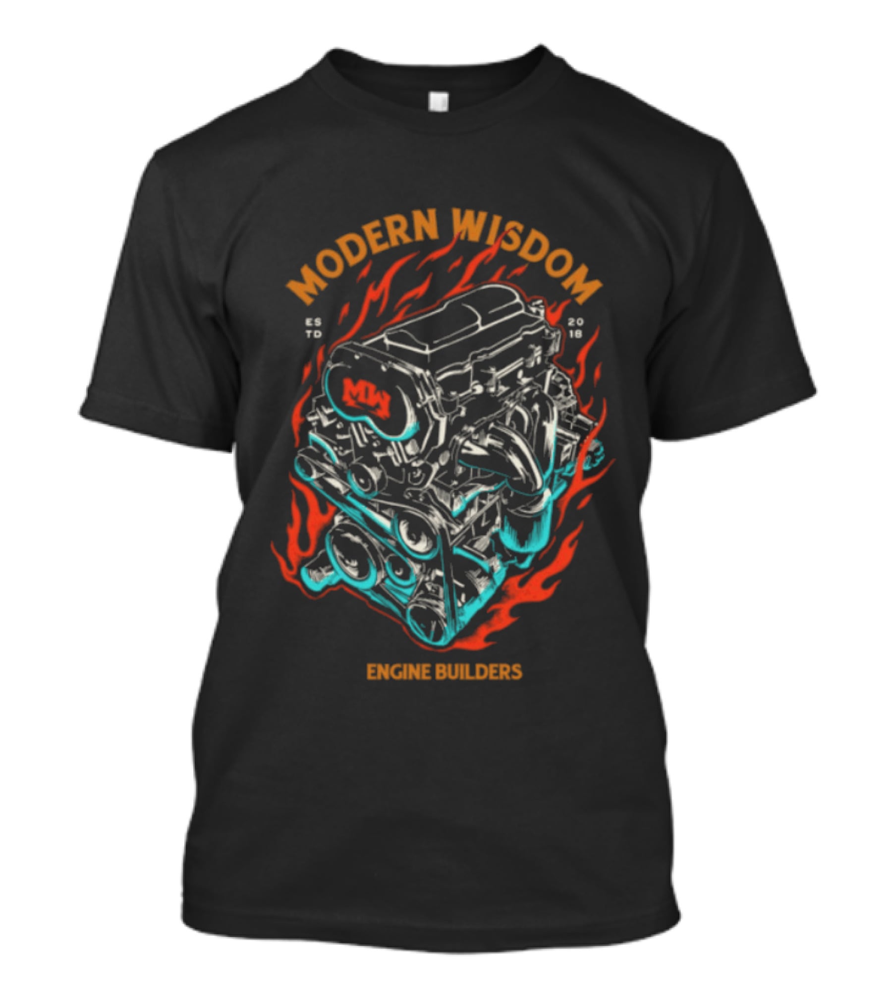 Modern Wisdom Engine Builders T-Shirt
