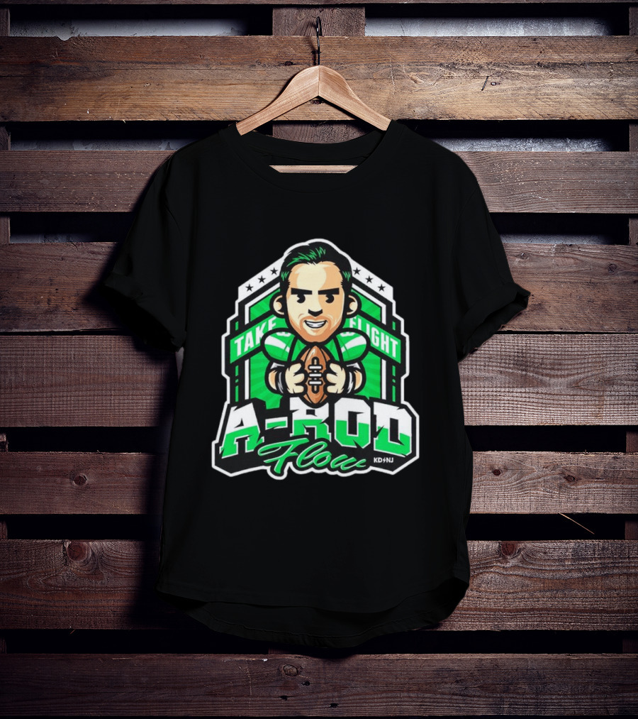 New York Jets Aaron Rodgers Take Flight A Rod Flow T-Shirt