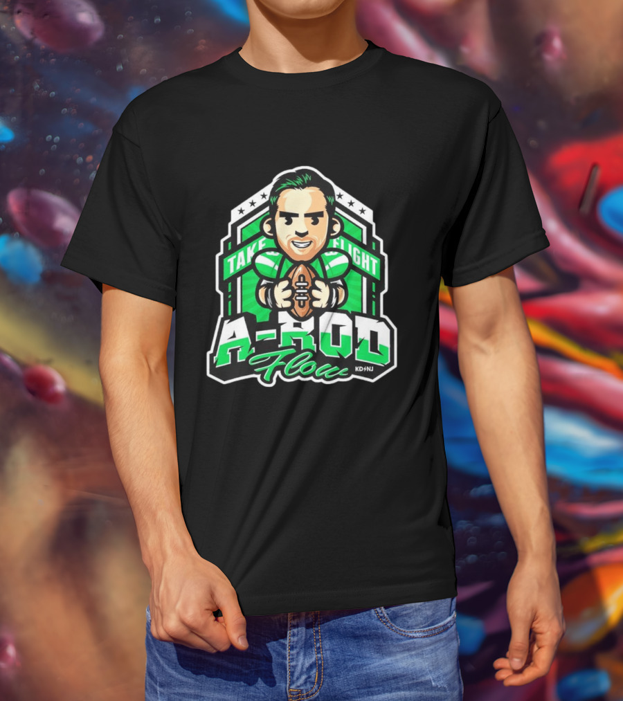 New York Jets Aaron Rodgers Take Flight A Rod Flow T-Shirt