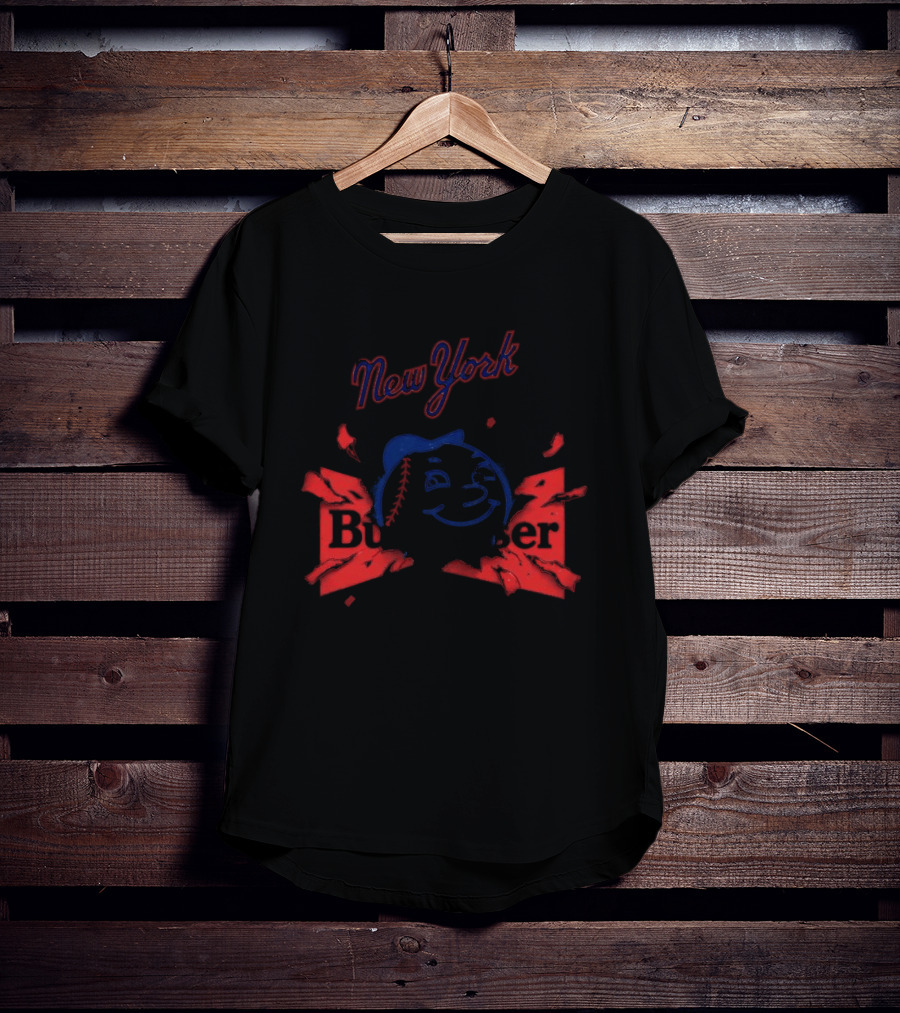 New York Mets Mr Met Budweiser Kings Of Baseball T-Shirt