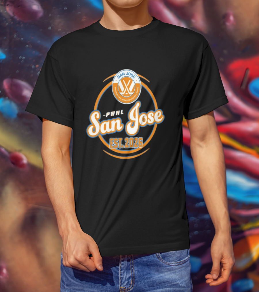PWHL San Jose Professional Women's Hockey League Est. 2026 T-Shirt
