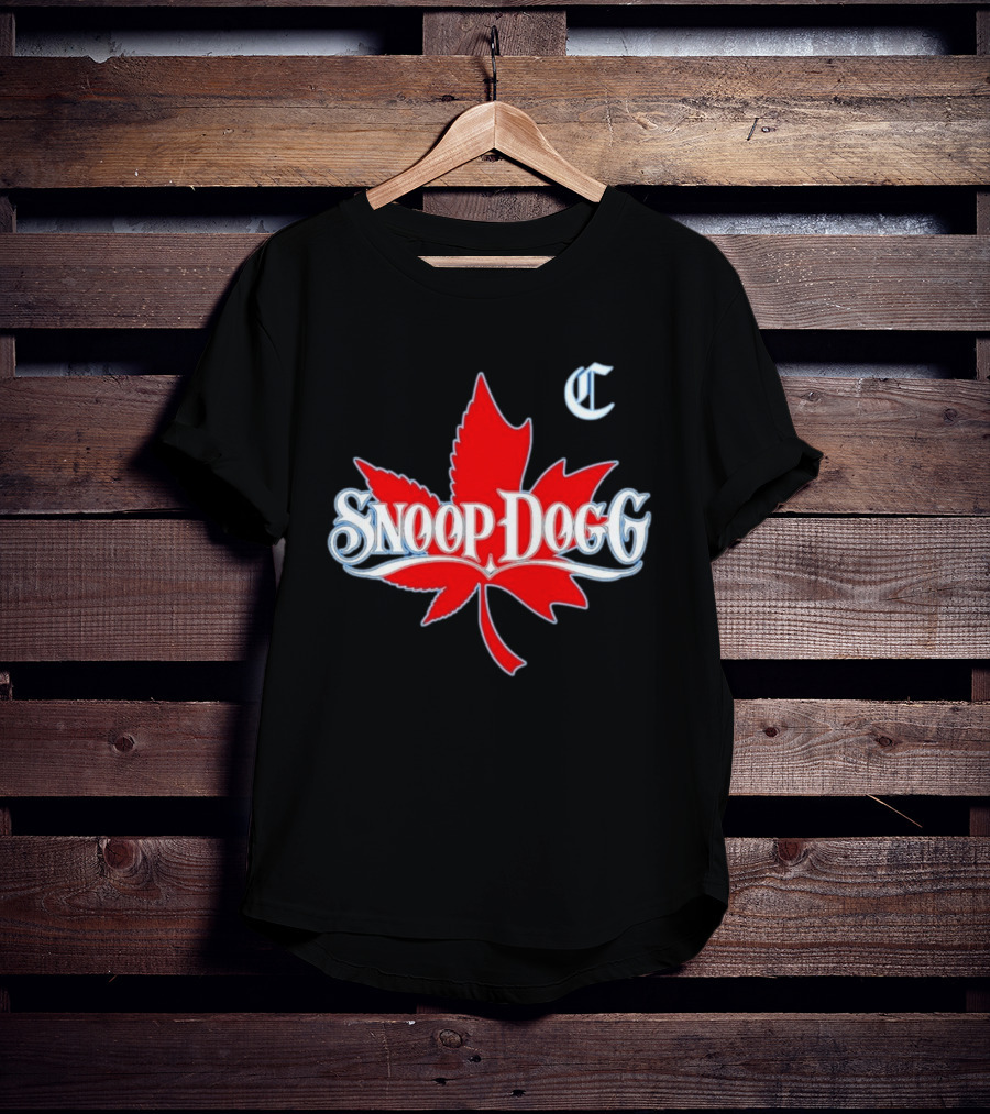 Snoop Dogg 2024 Cali To Canada Tour Schedule Date List Red Maple Leaf T-Shirt