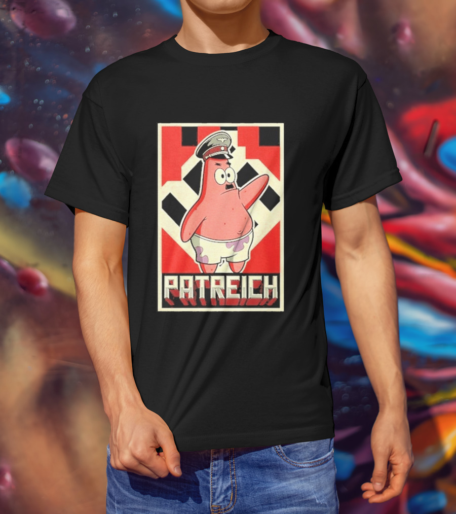 Sponge Patrick Hitler Star T-Shirt