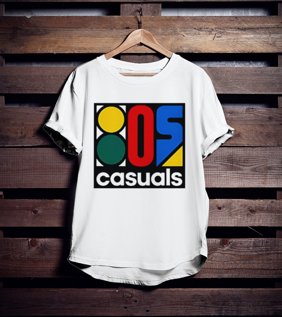 80s Casuals Retro Style Colorful Geometric Icon Collection T-Shirt