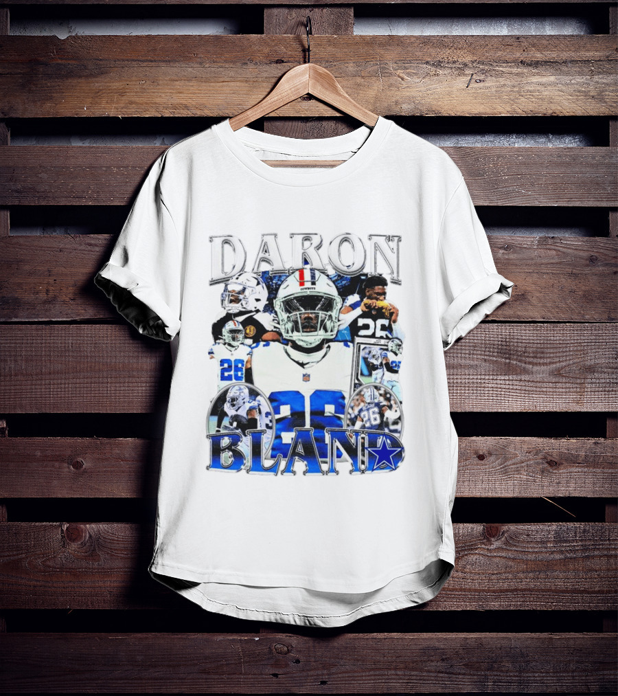 Daron Bland Dallas Cowboys 26 NFL Star Player Collage T-Shirt