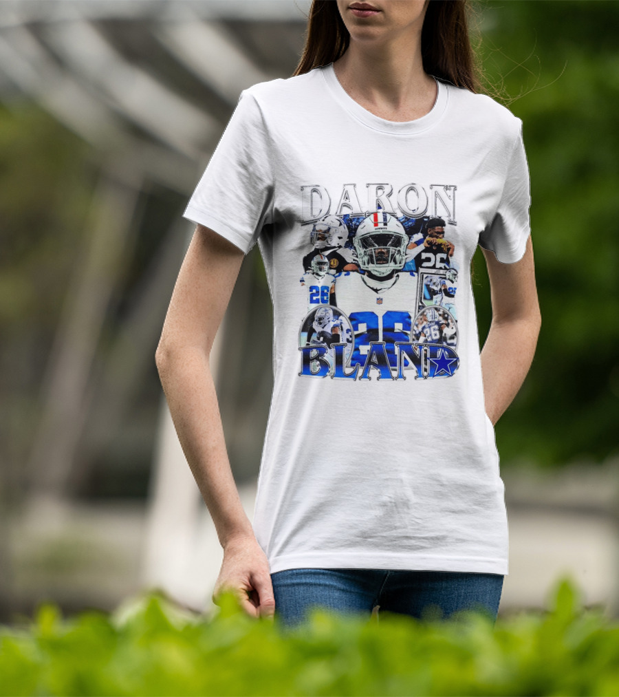 Daron Bland Dallas Cowboys 26 NFL Star Player Collage T-Shirt