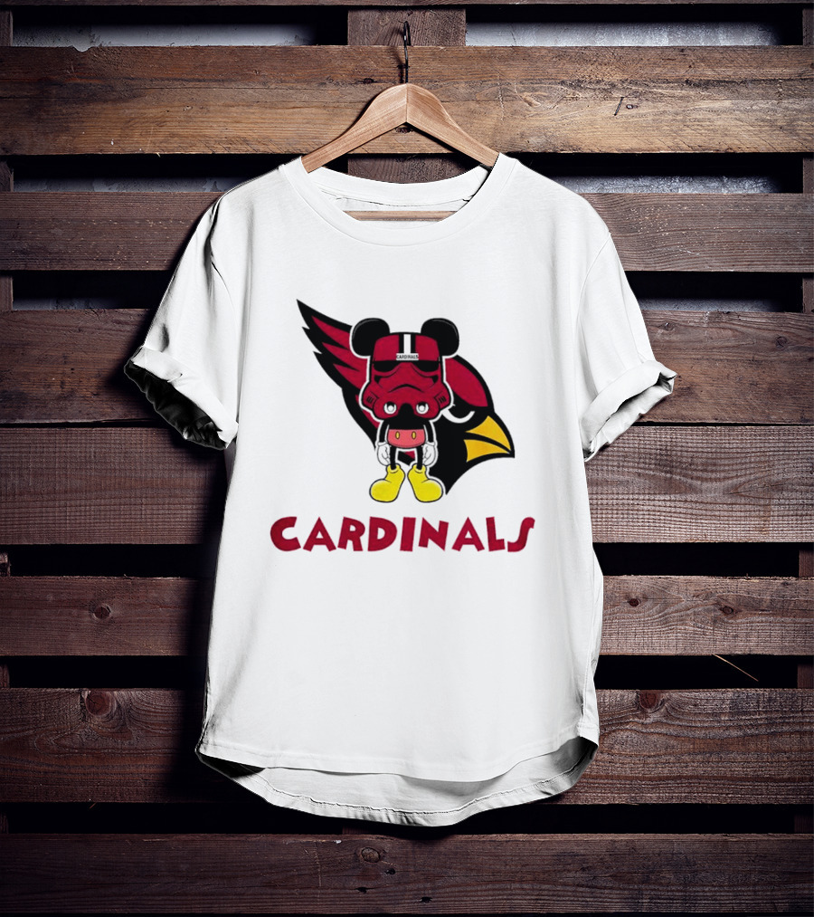 Arizona Cardinals Mickey Mouse Stormtrooper T-Shirt
