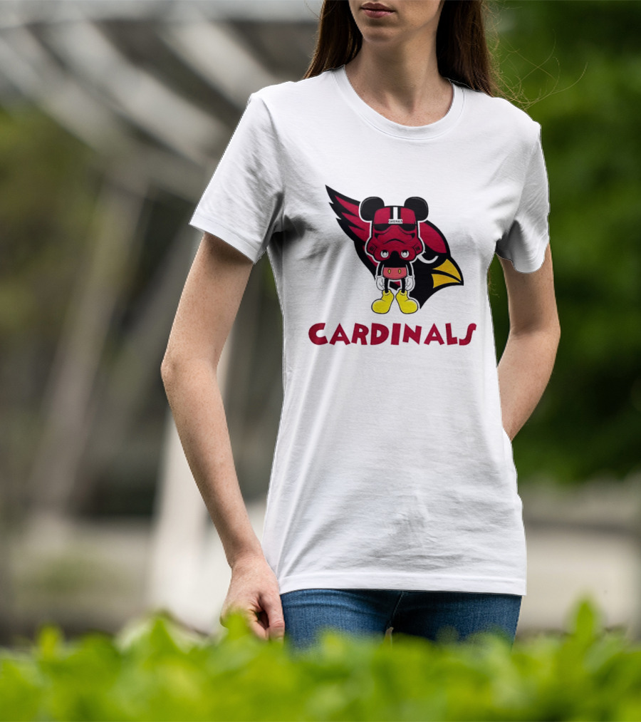 Arizona Cardinals Mickey Mouse Stormtrooper T-Shirt
