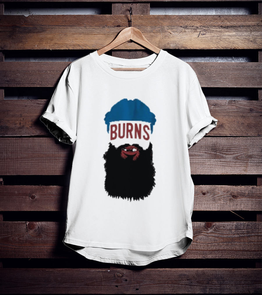 Brent Burns Beard Blue And Red Text Colorado Hockey Fan T-Shirt