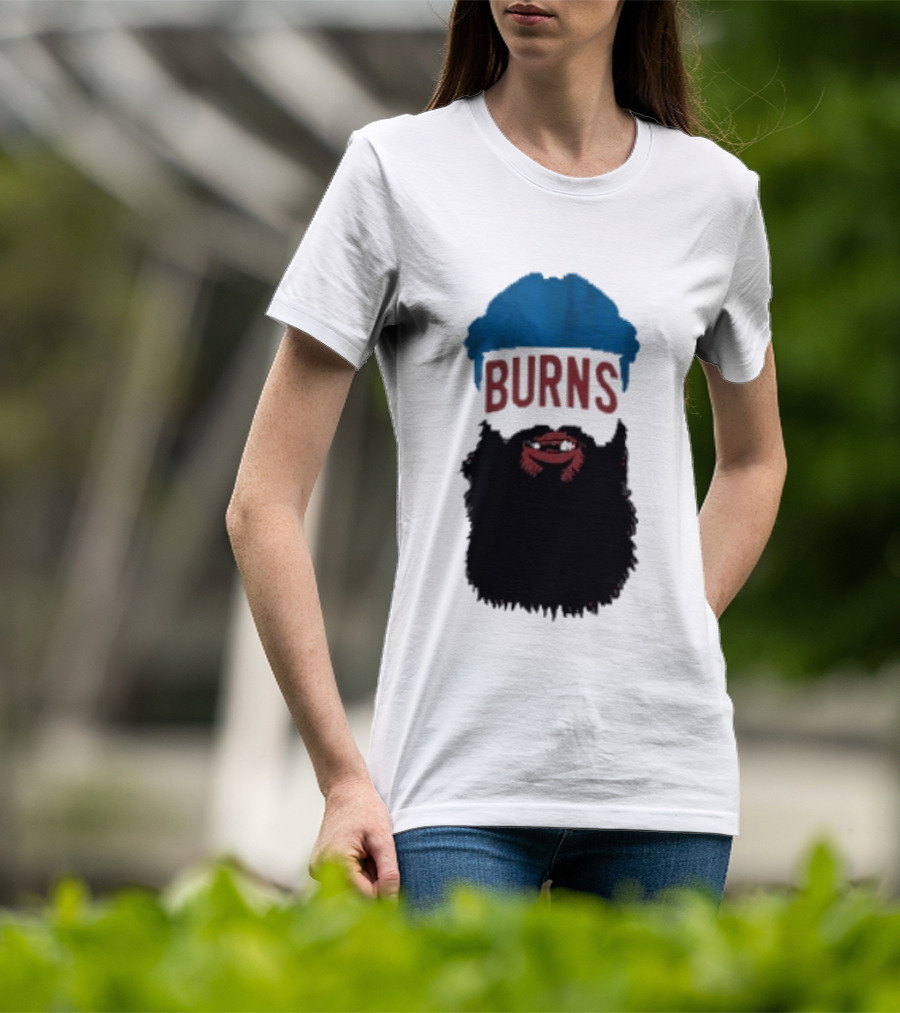 Brent Burns Beard Blue And Red Text Colorado Hockey Fan T-Shirt