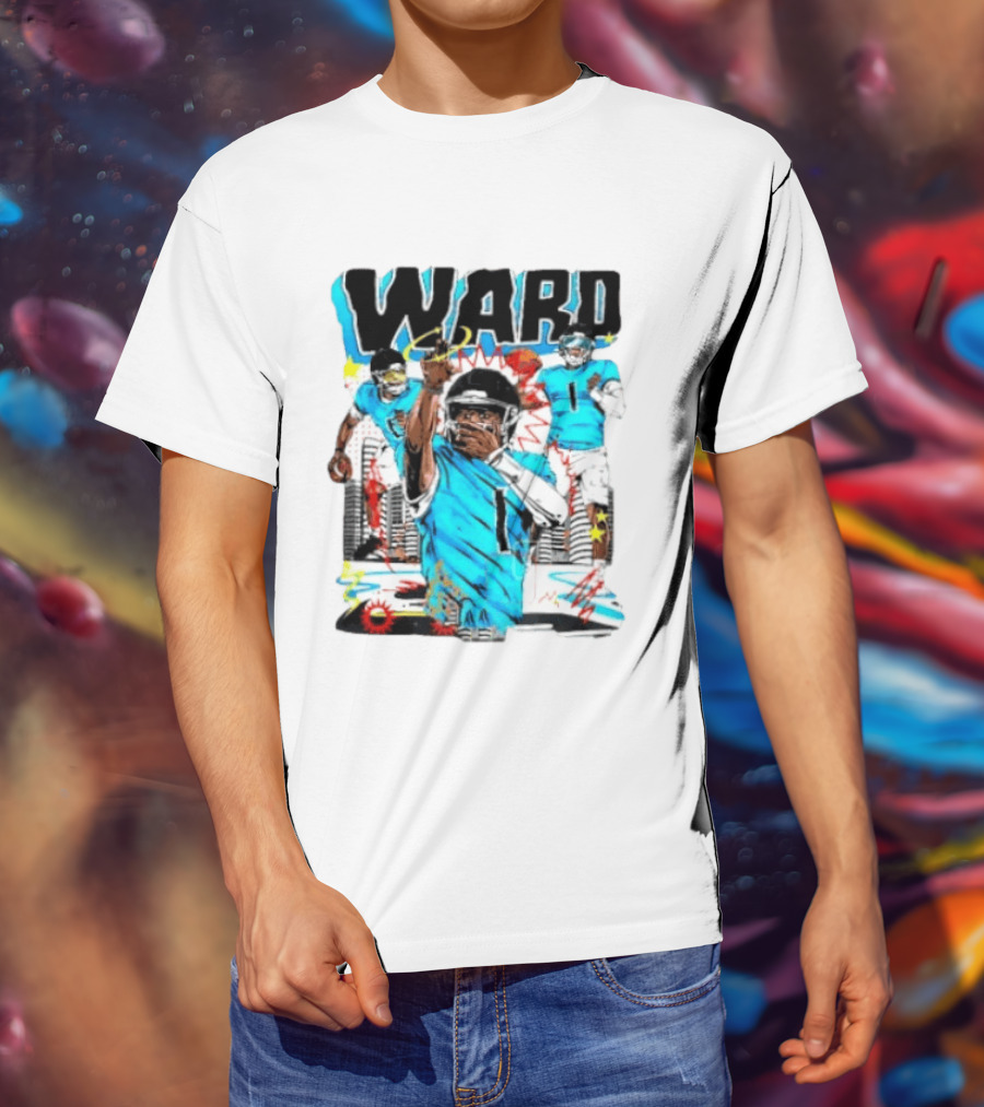 Tennessee Titans Ward Player Cartoon Comic T-Shirt