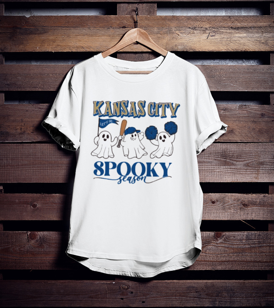 Kansas City Royals Spooky Season Ghosts Baseball Halloween T-Shirt