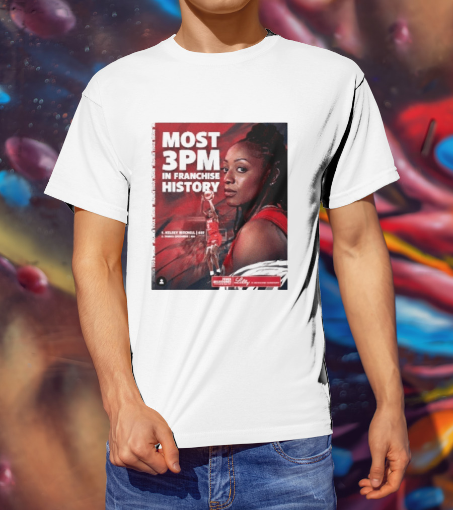Kelsey Mitchell Most 3PM In Franchise History Indiana Fever T-Shirt