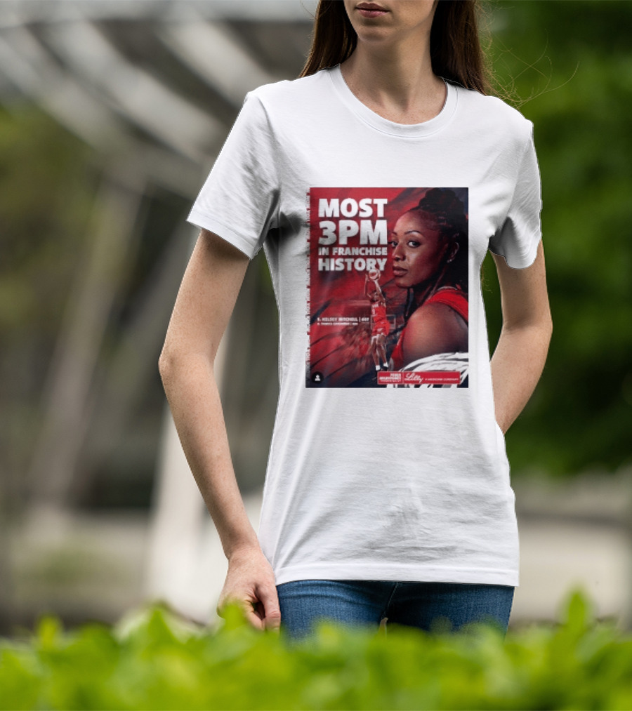 Kelsey Mitchell Most 3PM In Franchise History Indiana Fever T-Shirt