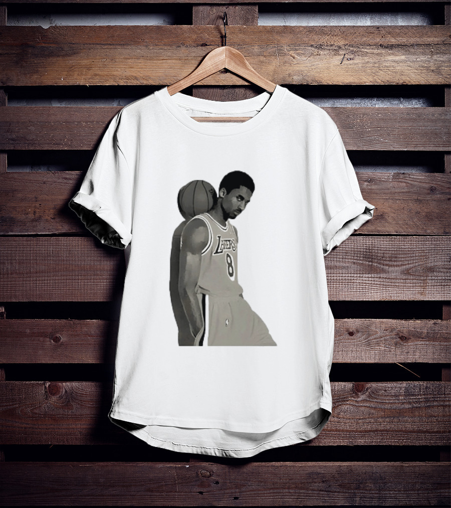 Kobe Bryant LA Lakers NBA Legend Iconic Number 8 T-Shirt