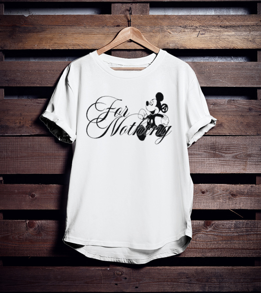 Mickey Mouse Nine Vicious For Nothing Tour 2025 For Nothing T-Shirt