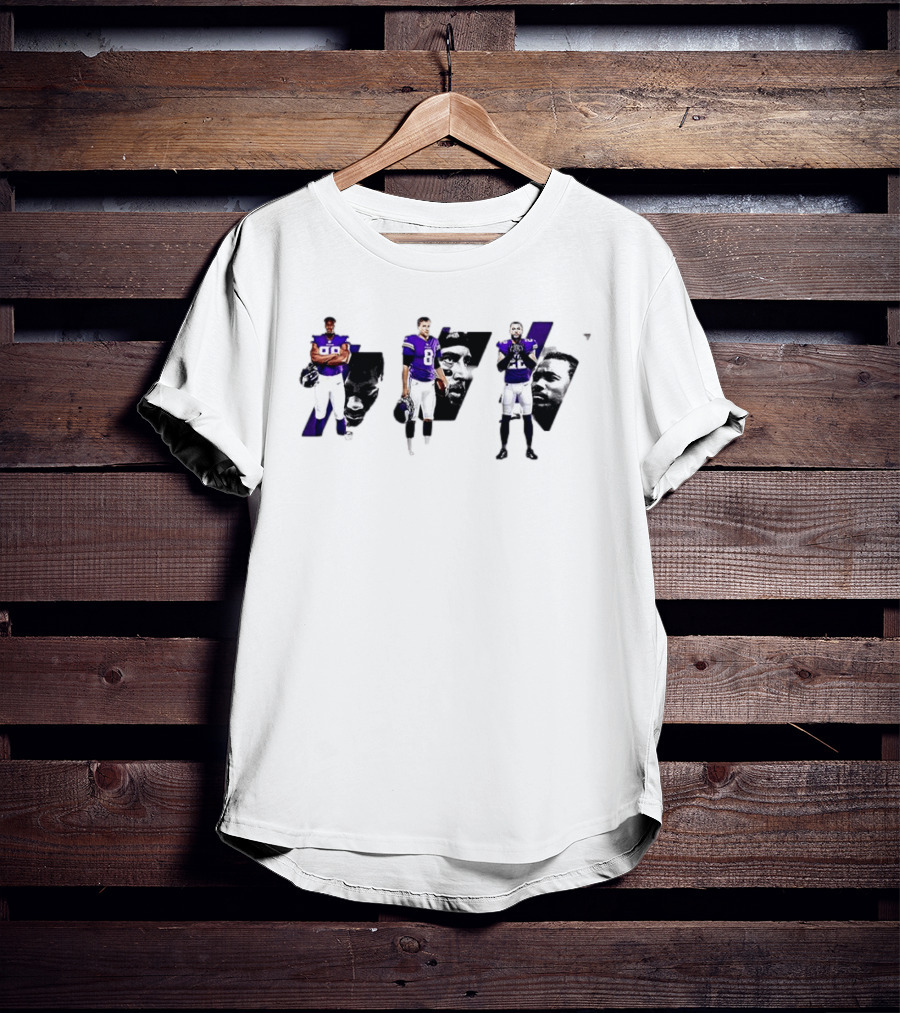 Minnesota Vikings D.J. Wonnum Kirk Cousins Harrison Smith NFL Players T-Shirt