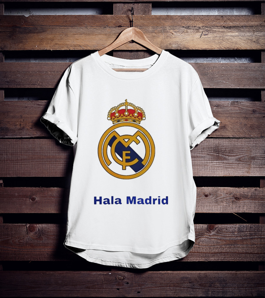 Hala Madrid Real Madrid CF Crest Spain Football Club T-Shirt