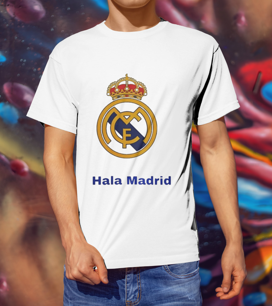 Hala Madrid Real Madrid CF Crest Spain Football Club T-Shirt