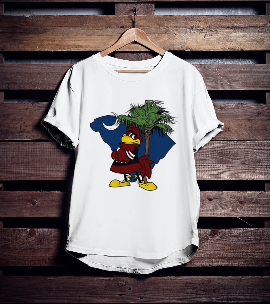 South Carolina Gamecocks Hey Gamecocks Mascot Palmetto Crescent T-Shirt