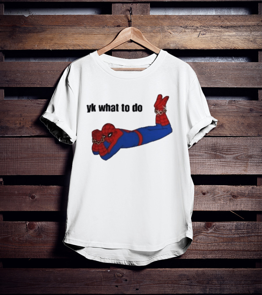 Spooderman YK What To Do Meme T-Shirt
