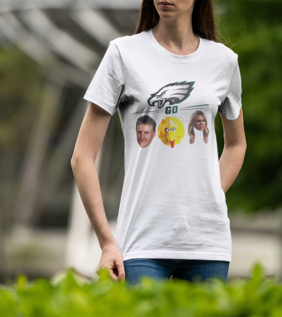 Philadelphia Eagles Go Birds Larry Bird Big Bird The Bird T-Shirt