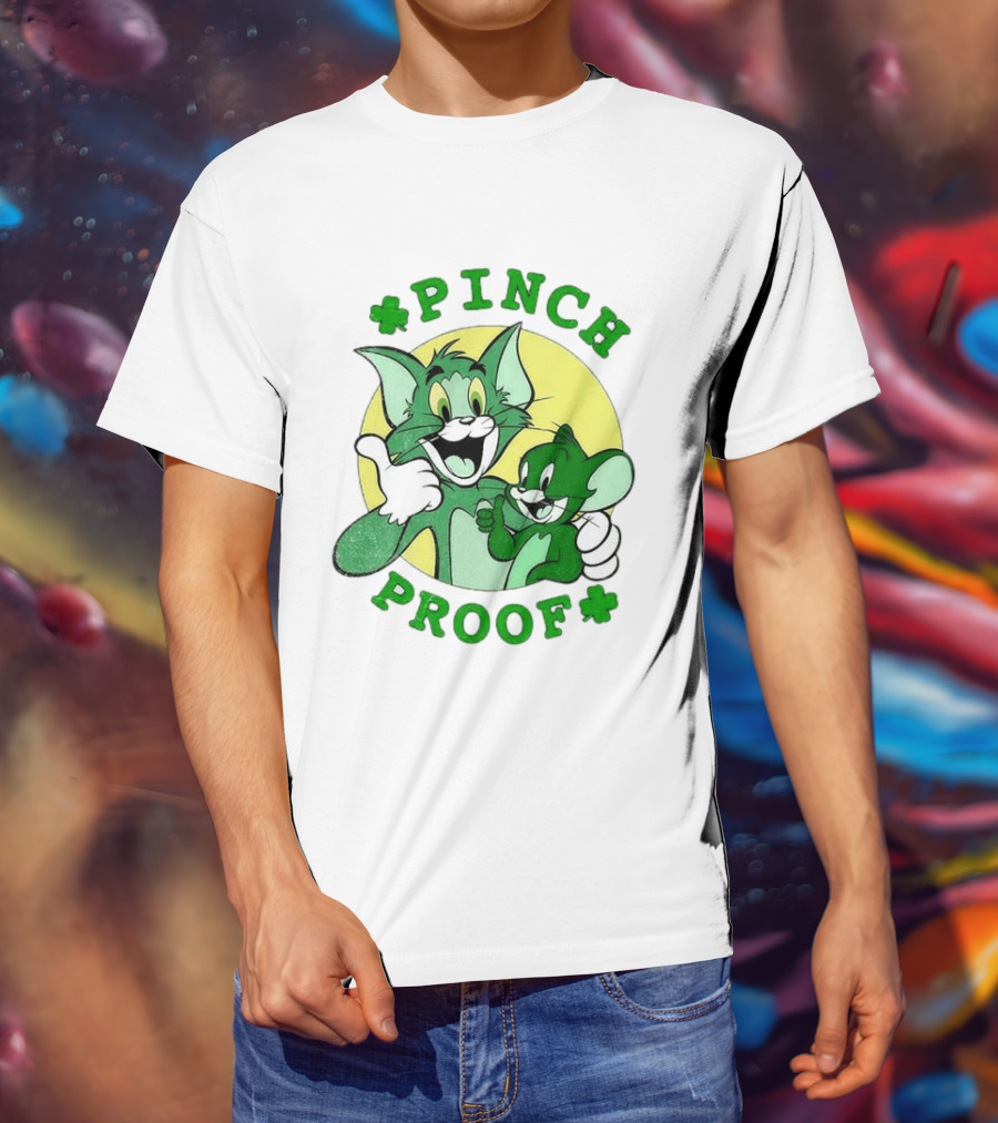 Tom And Jerry Pinch Proof St. Patrick's Day Celebration T-Shirt